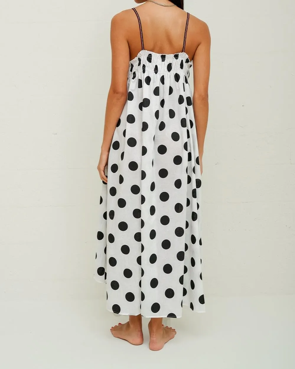 Women Vacation Floral Maxi Dress Boho Tiered Flowy Smocked Long Dresses Summer Backless Sundress