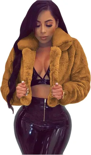Women's 2023 Winter Coats Coat Pelt Thick Women Fashion Faux Pelt Warm Women's Coat Soft Long Sleeve Open Front Long