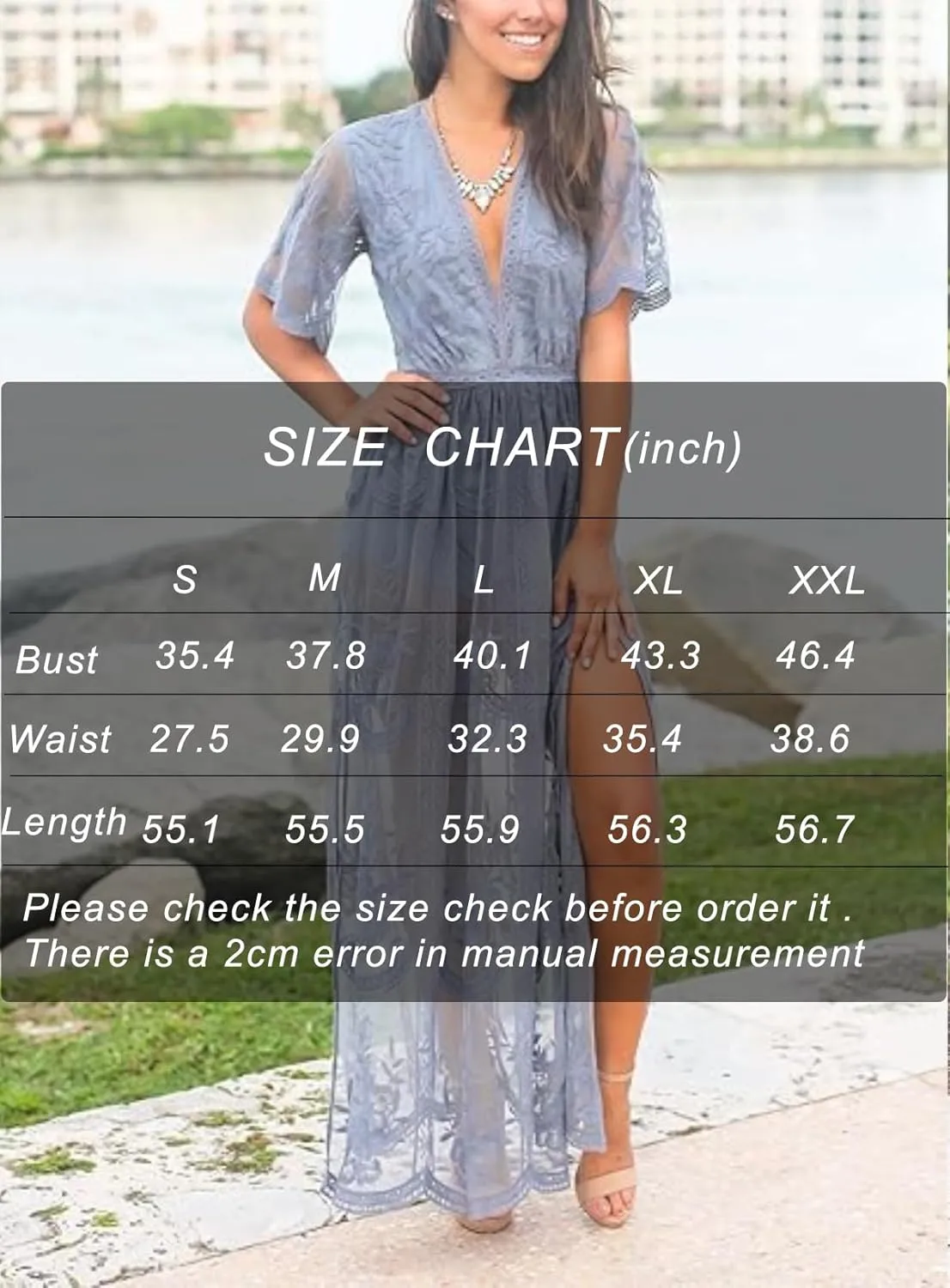Women's Casual Off Shoulder Lace Maxi Dress Boho White Bridesmaid Wedding Evening Party Dresses