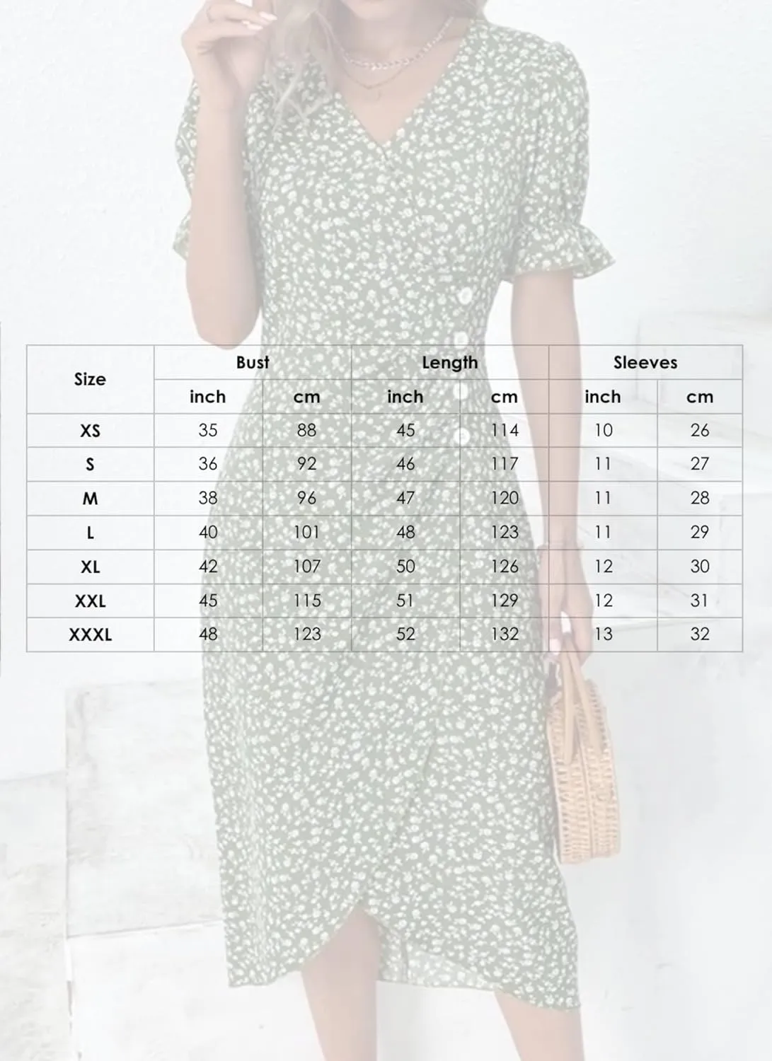 Women's Green Button Front Dress Lightweight V Neck Short Sleeve Midi Dress 2025 Floral Print Cocktail Party Dress