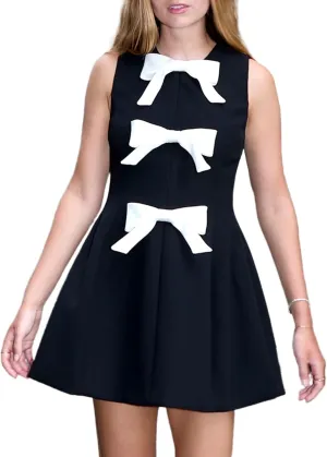 Women's Red Mini Dress - Solid, Crew Neck, Sleeveless, A-Line, Cocktail Party Dress - S, M, L, XL, XXL