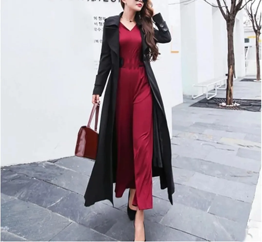 Women's Trench Coat Long Women's Trench Coat