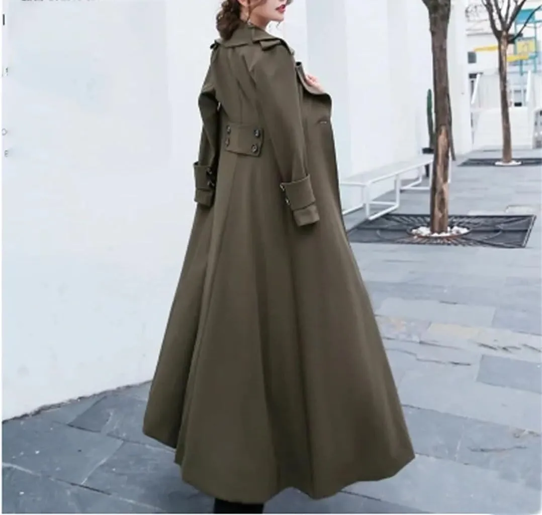Women's Trench Coat Long Women's Trench Coat