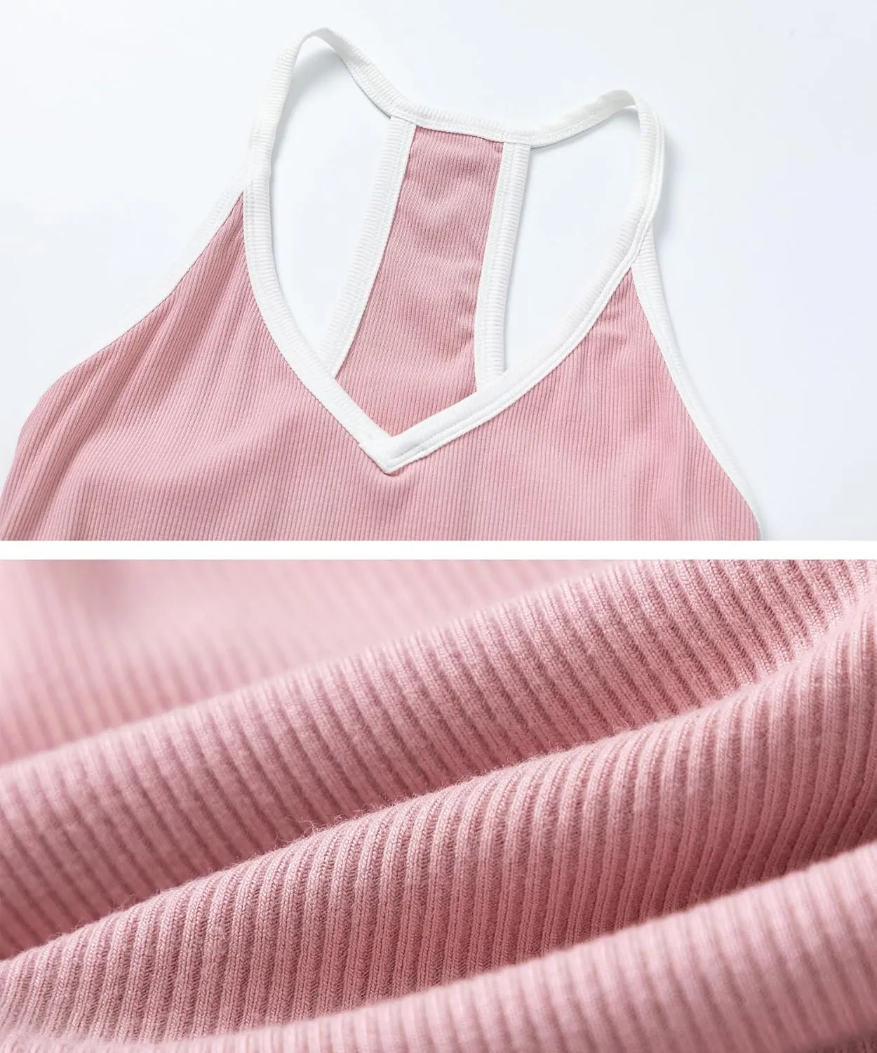 Womens V Neck Racerback Tank Tops Workout Tops for Women Sleeveless Tops