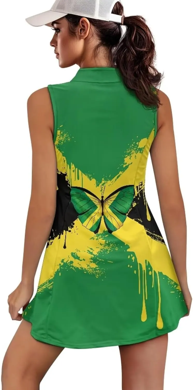 YEXIATODO Womens Golf Dress Tennis Dress with Shorts Athletic Dress for Girls Summer Golf Active Workout Dress xs-2xl
