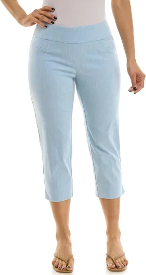Zac & Rachel Women's Pull-on Slim Leg Crop Pant