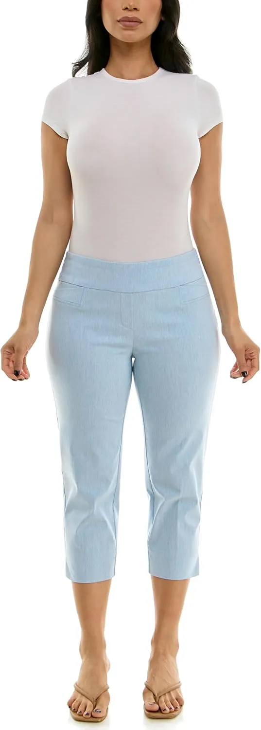 Zac & Rachel Women's Pull-on Slim Leg Crop Pant